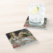 サンドロ・ボッティチェリ – ヴィーナスと火星、離れサイド ガラスコースター (アングル)