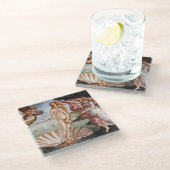 サンドロ・ボッティチェリ – ヴィーナス誕生 ガラスコースター (アングル)