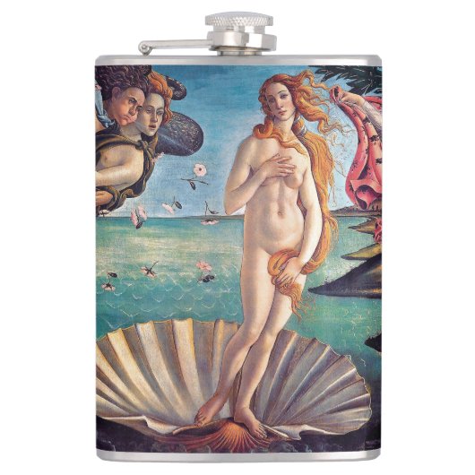サンドロ・ボッティチェリ – ヴィーナス誕生-ファインアート フラスク (正面)