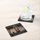 サンドロ・ボッティチェリ – La Primavera - QRコード スクエアペーパーコースター (インサイチュ)