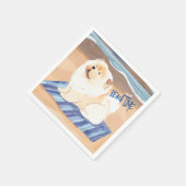 サンド&シー クリーム チャウチャウ犬 スタンダードカクテルナプキン (角)