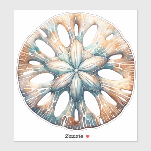 サンド・ダラー・オーシャン・スプラッシュ・シー・ウォーターカラー・ウェディング シール (シート)