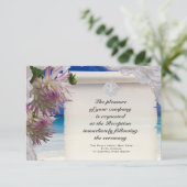 サンド ドル & ライス トロピカル レセプション カード (スタンド正面)