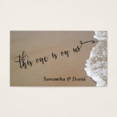 サンド&フォームビーチフォトイベントバー飲料チケット (正面)