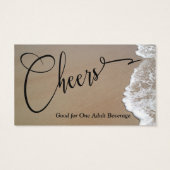 サンド&フォームビーチフォトイベントバー飲料チケット (裏面)