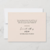 サンド |モダンレタリング事業サンキューカード サンキューカード (裏面)