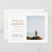 サンド·ラブは忍耐強いが、我々は成り立たない 案内ポストカード (正面/裏面)