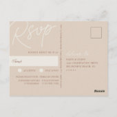 サンド |透かし料理の選択RSVP ポストカード (裏面)