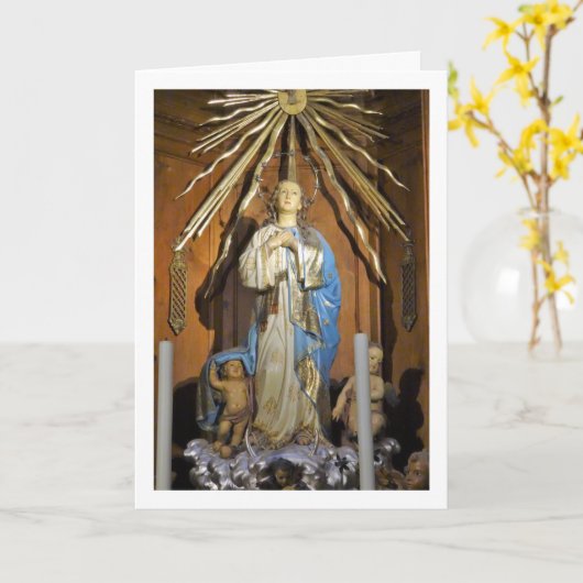 サンニコラス教会のインマクレート礼拝堂 カード (黄色い花)