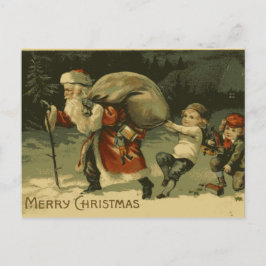 サンニックと子供向けヴィンテージクリスマスポストカード シーズンポストカード