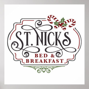 サンニックのベッドブレックファーストクリスマス ポスター