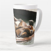 サンニング・シーライオンズ(サンフランシスコ) カフェラテマグ (右アングル)