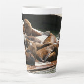 サンニング・シーライオンズ(サンフランシスコ) カフェラテマグ (正面)