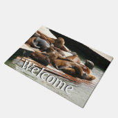 サンニング・シーライオンズ（サンフランシスコ） ドアマット (アングル)