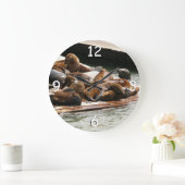 サンニング・シーライオンズ（サンフランシスコ） ラージ壁時計 (ホーム)