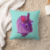 サンニーのピンクバニー クッション (ブランケット)