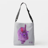 サンニーのピンクバニー クロスボディバッグ (裏面)