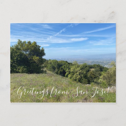 サンノゼからのご挨拶！ ポストカード (正面)