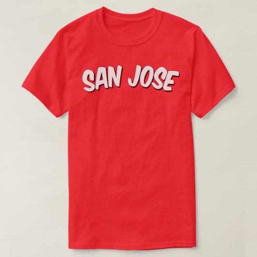 サンノゼが私を育てた Tシャツ (デザイン正面)