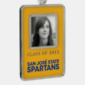 サンノゼの国家Spartans Wordmark シルバープレートフレームオーナメント (右)