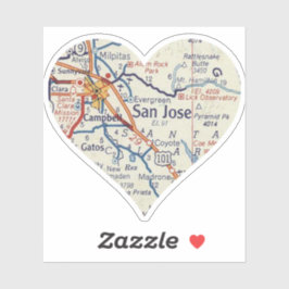 サンノゼの地図 シール