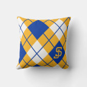 サンノゼの州のSpartansのアーガイル クッション (裏面)