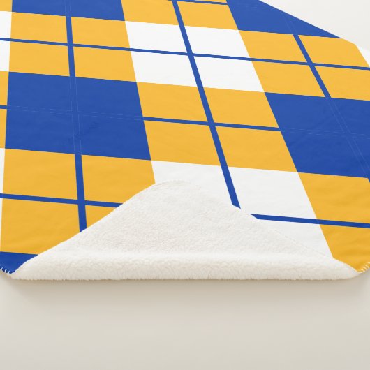 サンノゼの州のSpartansのアーガイル シェルパブランケット (3/4)