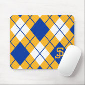 サンノゼの州のSpartansのアーガイル マウスパッド (マウス)