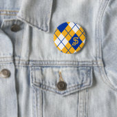 サンノゼの州のSpartansのアーガイル 缶バッジ (インサイチュ)