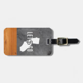 サンノゼの州のSpartansのセメント木 ラゲッジタグ (正面横)