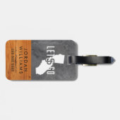 サンノゼの州のSpartansのセメント木 ラゲッジタグ (裏面横)