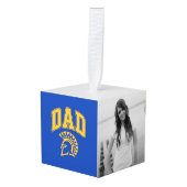 サンノゼの州のSpartansのパパ キューブオーナメント (正面アングル)