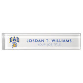 サンノゼの州のSpartansのパパ デスクネームプレート (正面)