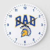 サンノゼの州のSpartansのパパ ラージ壁時計 (正面)