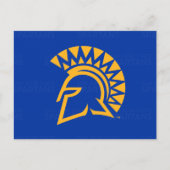 サンノゼの州のSpartansのロゴの透かし インビテーションポストカード (正面)