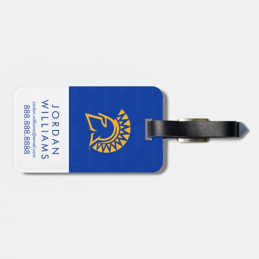 サンノゼの州のSpartansのロゴの透かし ラゲッジタグ (裏面横)