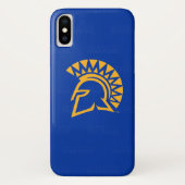 サンノゼの州のSpartansのロゴの透かし Case-Mate iPhoneケース (裏面)