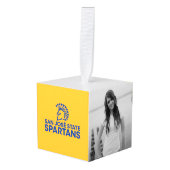 サンノゼの州のSpartansのロゴWordmark キューブオーナメント (正面アングル)