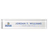 サンノゼの州のSpartansのロゴWordmark デスクネームプレート (正面)