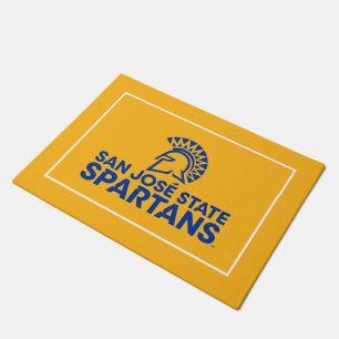 サンノゼの州のSpartansのロゴWordmark ドアマット