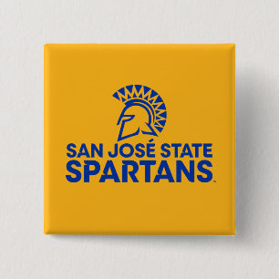 サンノゼの州のSpartansのロゴWordmark 缶バッジ