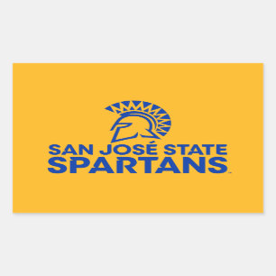 サンノゼの州のSpartansのロゴWordmark 長方形シール