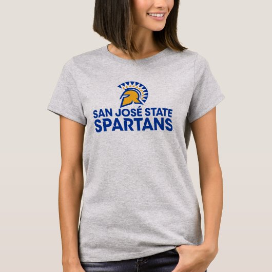 サンノゼの州のSpartansのロゴWordmark Tシャツ (正面)