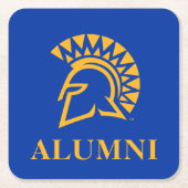 サンノゼの州のSpartansの卒業生 スクエアペーパーコースター (正面)