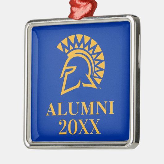 サンノゼの州のSpartansの卒業生 メタルオーナメント (左)