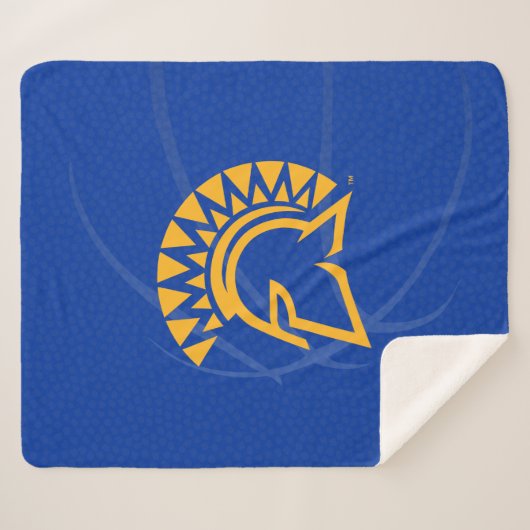 サンノゼの州のSpartansの州のバスケットボール シェルパブランケット (正面(横))
