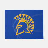 サンノゼの州のSpartansの州のバスケットボール ドアマット (正面)