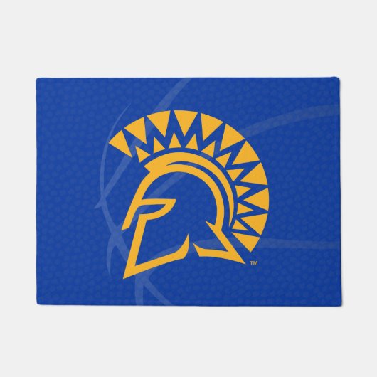 サンノゼの州のSpartansの州のバスケットボール ドアマット (正面)