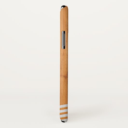 サンノゼの州のSpartansの木製のセメントのストライブ柄 Case-Mate iPhoneケース (裏面/右)