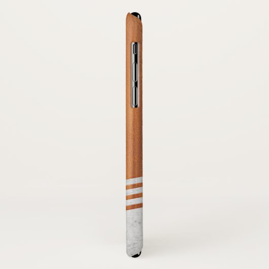 サンノゼの州のSpartansの木製のセメントのストライブ柄 Case-Mate iPhoneケース (裏面/左)